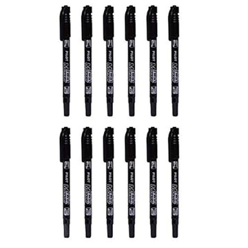 Pilot 12-Piece Twin Marker Set Black