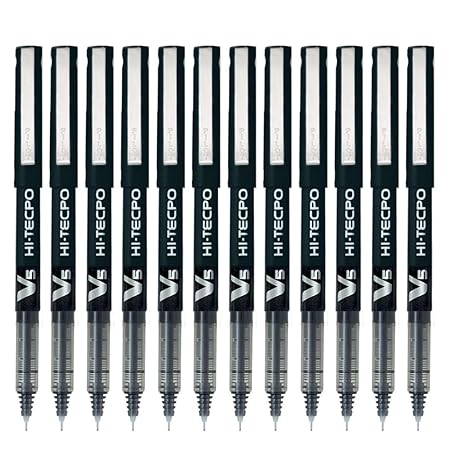 Pilot BX-V5 Hi-Tecpoint Roller Ball 0.5mm,12 Pieces
