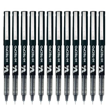 Pilot BX-V5 Hi-Tecpoint Roller Ball 0.5mm,12 Pieces