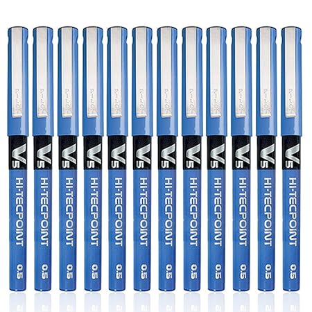 Pilot BX-V5 Hi-Tecpoint Roller Ball 0.5mm,12 Pieces