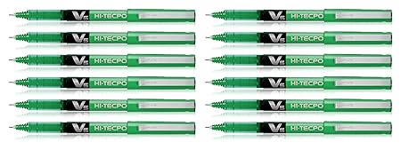 Pilot BX-V5 Hi-Tecpoint Roller Ball 0.5mm,12 Pieces