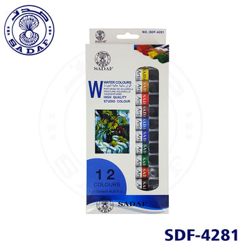 Sadaf Water Colour 12ml 12 Colour